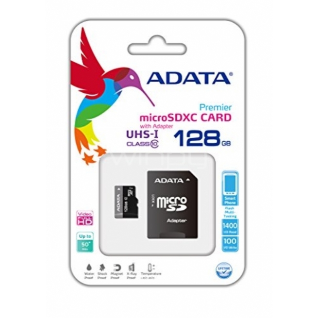 Tarjeta de memoria ADATA 128GB microSDXC Clase 10