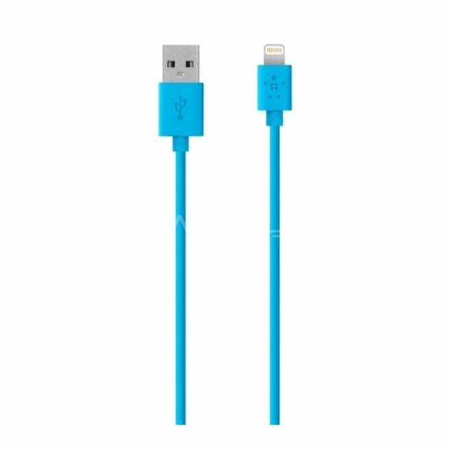 Cable Belkin Lightning para dispositivos Apple (1,2 m, certificado MFi), azul