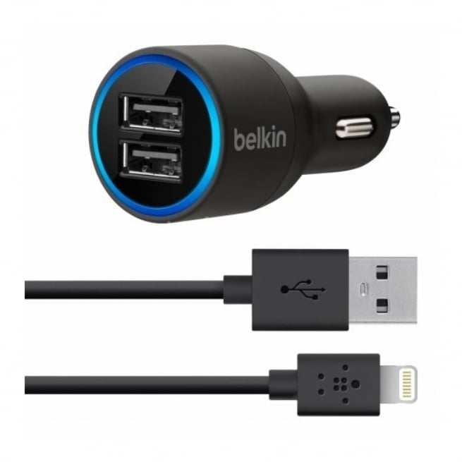 Cargador universal Belkin dual USB para Auto - F8J071bt04-BLK