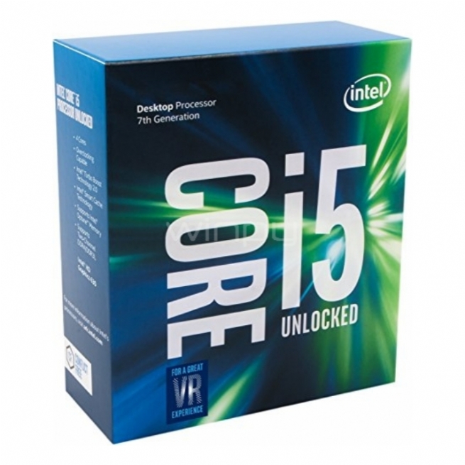 Procesador Intel Core i5-7600K Kaby Lake (LGA1151 - 3,8 GHz - Turbo 4,2 GHz - 4 Núcleos)