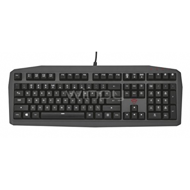 Teclado Mecánico Gaming Trust GXT 880 (GTX White Switches, LED, Negro)