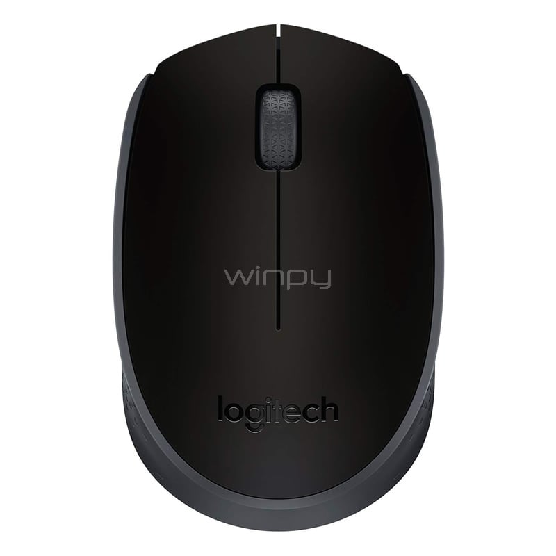 Mouse Inalámbrico Logitech M170 (3 botones, 2.4 GHz, Negro)