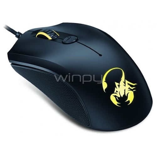 Mouse Gamer Genius Scorpion M6-400 (4 botones, 800-4000dpi, 7 colores LED, con MousePad)
