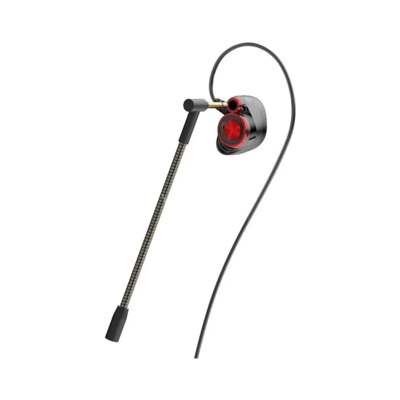 Auriculares Gamer HP DHE-7002 (Jack 3.5mm, Micrófono Desmontable, Negro/Rojo)