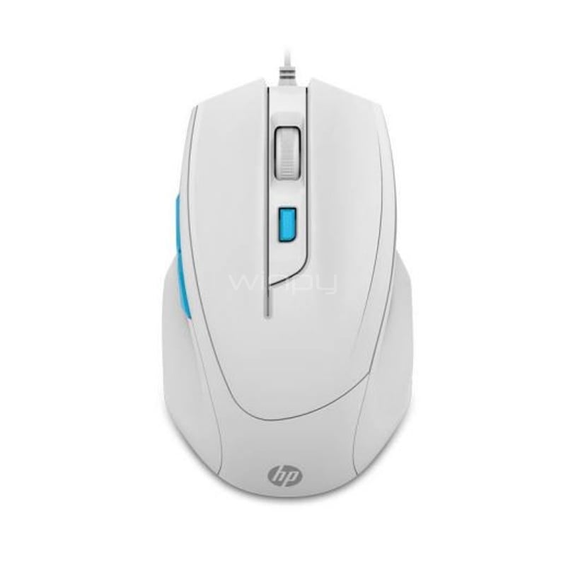 Mouse Gamer HP M150 (USB, 5 botones, Blanco)