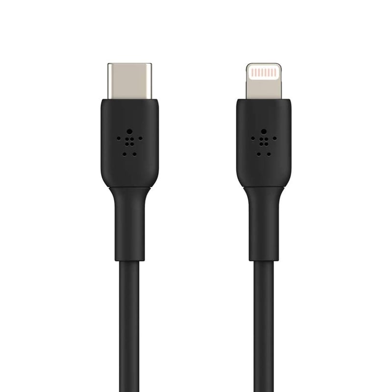 Cable Belkin de USB-C a Lightning  (1 Metro, Negro)