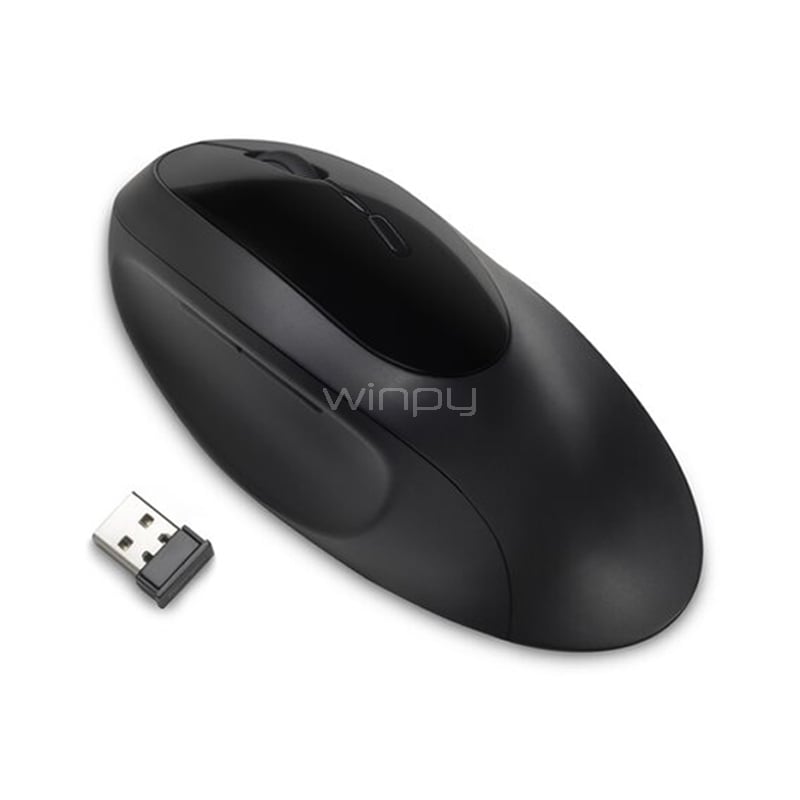 Mouse Kensington Pro Fit Ergo Inalámbrico (Bluetooth/Dongle USB, Negro)