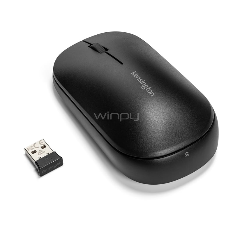 Mouse Kensington SureTrack Inalámbrico (2400dpi, Bluetooth/Dongle USB, Negro)