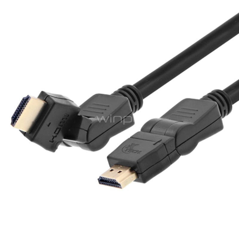 Cable Adaptador Xtech XTC-606 HDMI (Soporta 4k, 1.8 Metros, Negro)