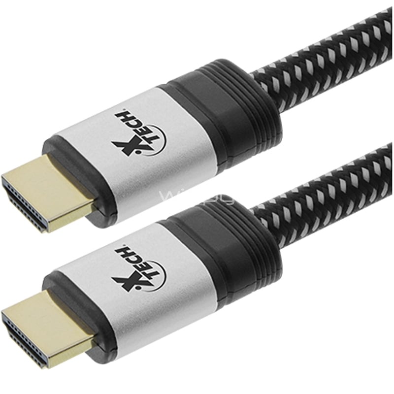 Cable HDMI Xtech Alta velocidad (1.8 mts, UHD 4K, Trenzado)