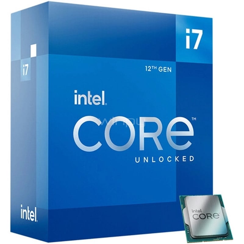 Procesador Intel Core i7-12700K Alder Lake (LGA1700, 12 Cores, 20 Hilos, 3.6/5.0 GHz, 25MB de Caché)