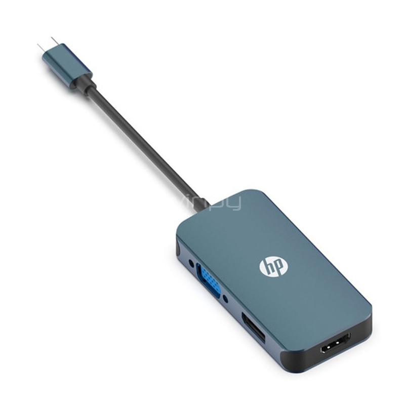 Adaptador Multipuertos HP CT200 USB-C (HDMI, Display Port, VGA)