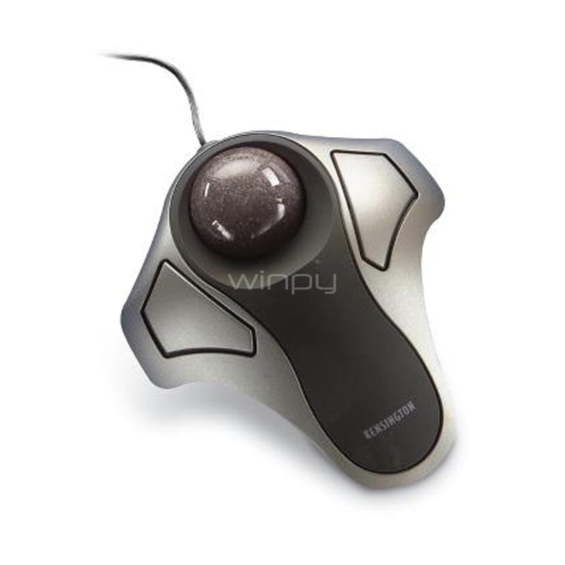 Mouse Kensington ORBIT con Trackball (Óptico, Negro/Plateado)