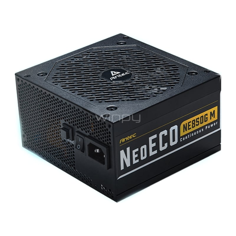 Fuente de Poder Antec Neo ECO de 850W (Full Modular, Certificado 80+ Gold, ATX)