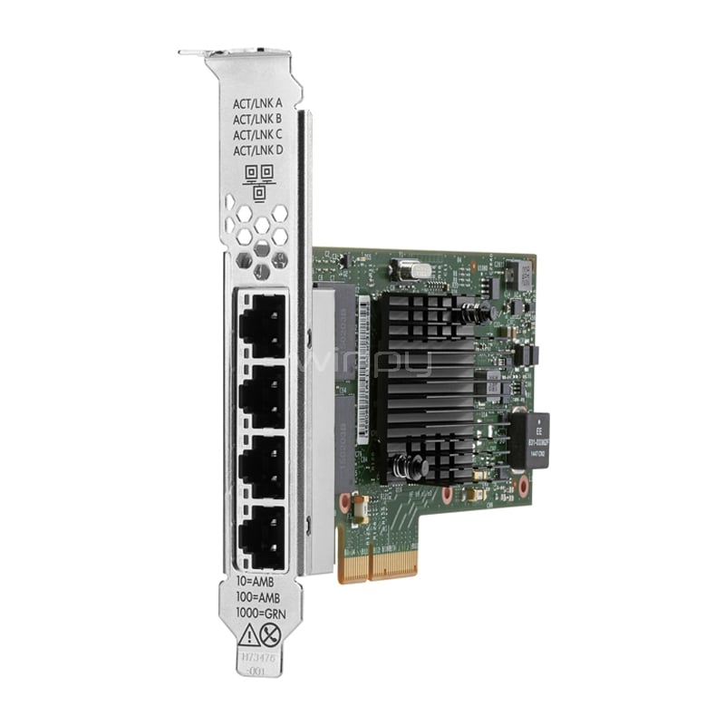 Adaptador Ethernet HPE de 4 puertos (1 Gb, BASE-T, PCIe Gen2)