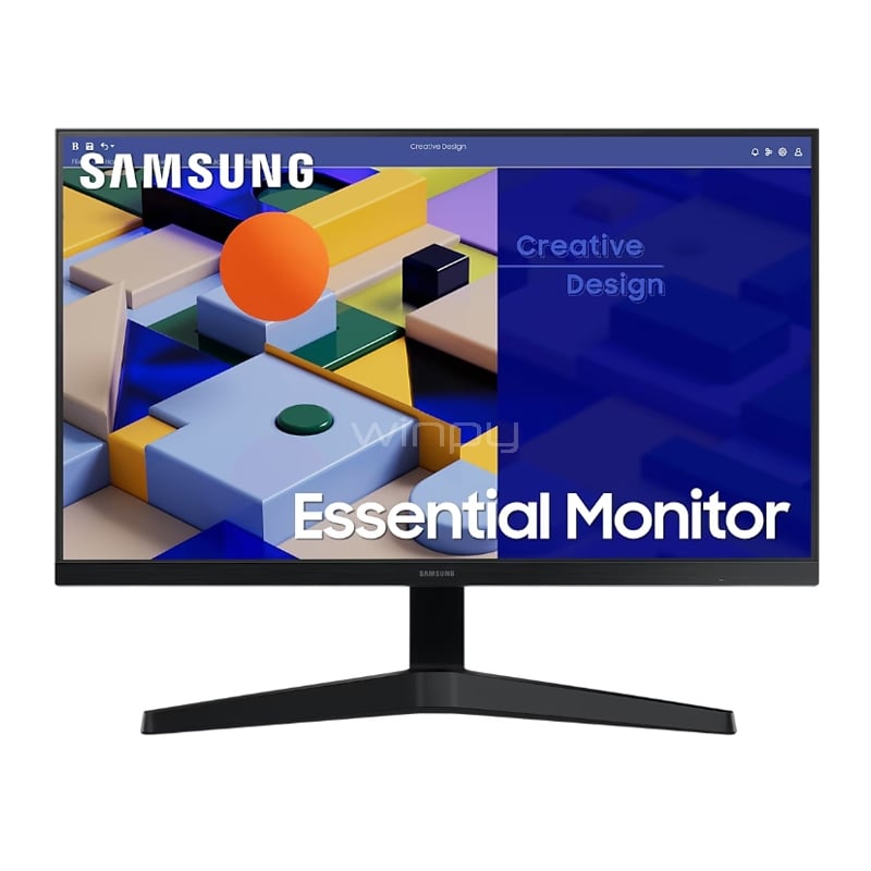 Monitor Samsung Essential de 27“ (IPS, Full HD, 75Hz, HDMI+VGA, FreeSync, Vesa)