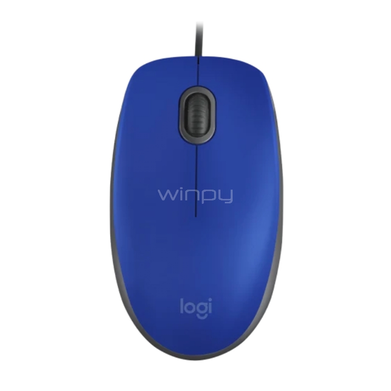 Mouse Logitech M110 Silent (1000dpi, 3 Botones, Azul)