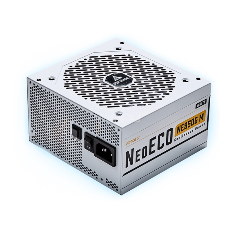 Fuente de Poder Antec NeoECO NE850G M White de 850W (Full Modular, Certificado 80+ Gold, ATX)