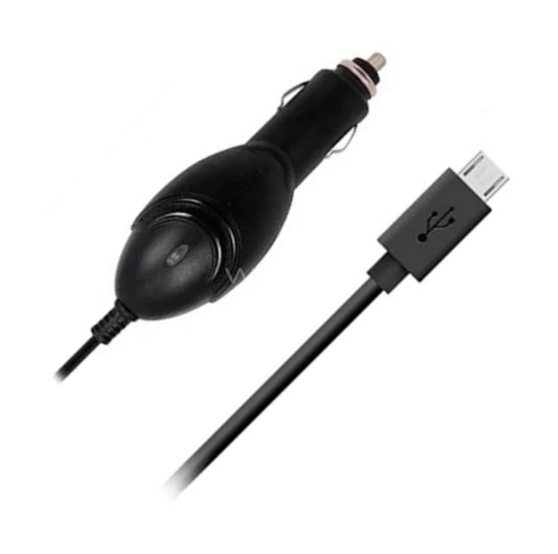 Cargador para Auto Duracell + Cable microUSB (2.1A, Negro)