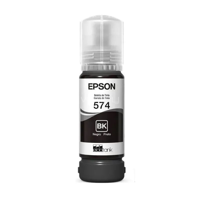 Botella de Tinta Epson T574 para EcoTank L8050/ L18050 (70ml, Negro)