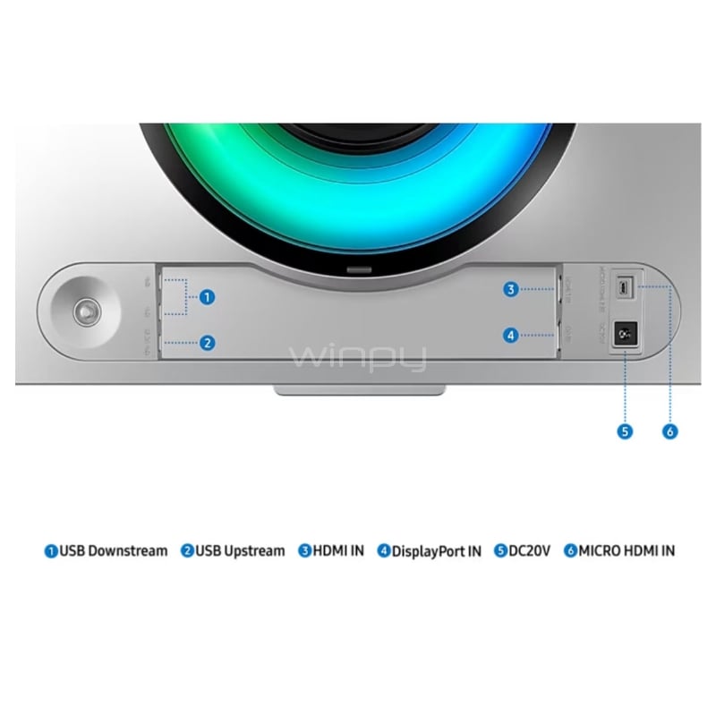Monitor Gamer Samsung Odyssey OLED G9 de 49“ Curvo (OLED, 0.03ms, 240Hz, HDR10+, dPort/HDMI/Wi-Fi, FreeSync)