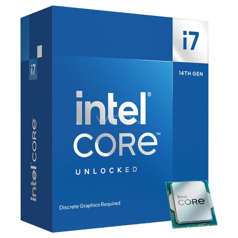 Procesador Intel Core i7-14700KF Raptor Lake-S (LGA1700, 20 Cores, 28 Hilos, 3.4/5.6GHz, Sin Video)