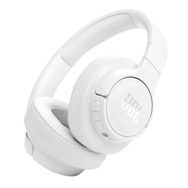 Audífonos Bluetooth JBL Tune 770NC (ANC, TalkThru, Pure Bass, Blanco)