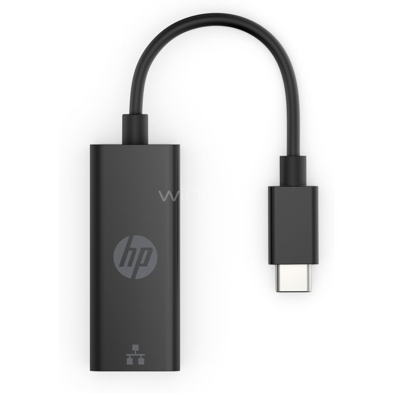 Adaptador Hp de USB-C a Ethernet (Negro)