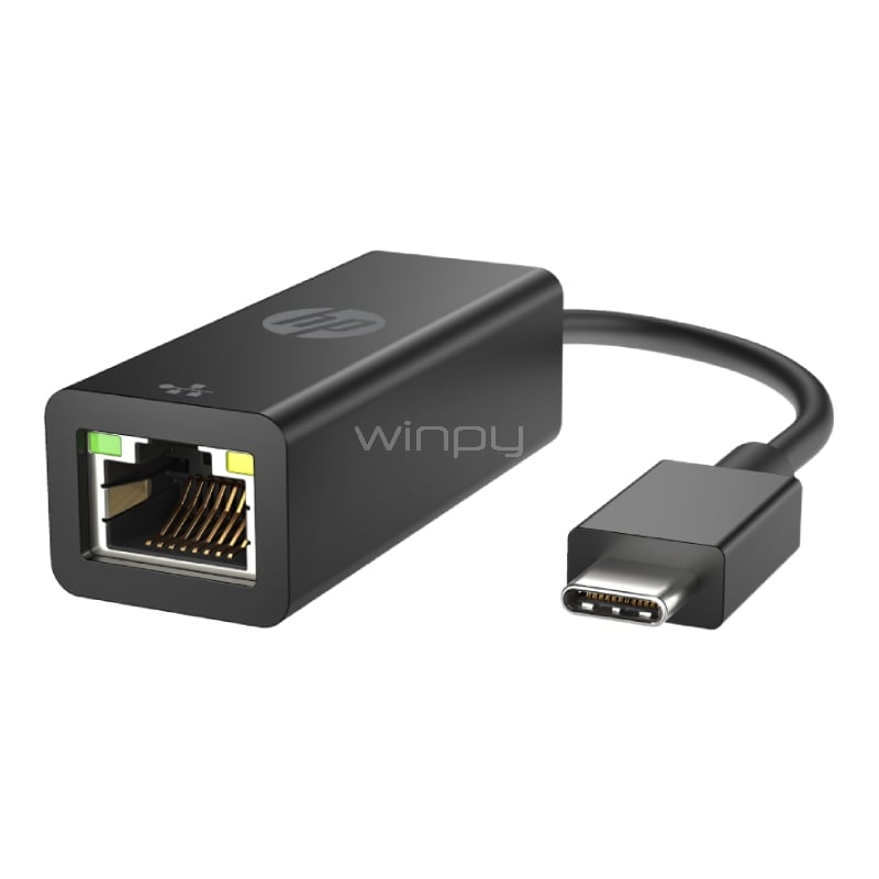 Adaptador Hp de USB-C a Ethernet (Negro)