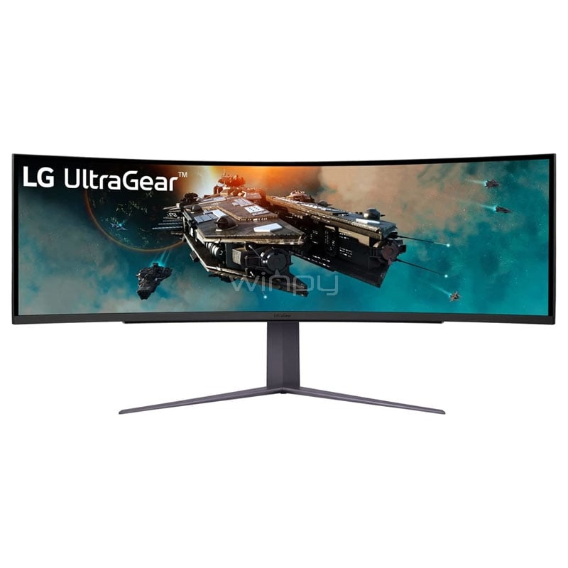 Monitor Gamer LG UltraGear de 49“ Curvo (VA, Dual QHD, 240Hz, 1ms, D-Port+HDMI, FreeSync, Vesa)