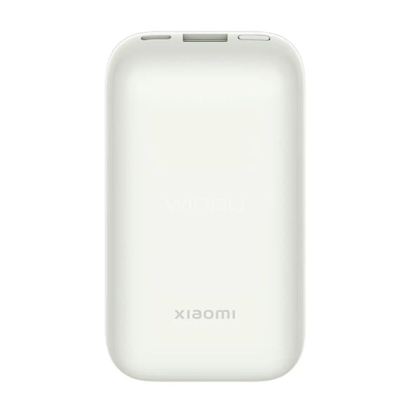Batería Externa Xiaomi Pocket Edition Pro de 10.000mAh (33W, Carga Rápida, USB-A, USB-C, Ivory)