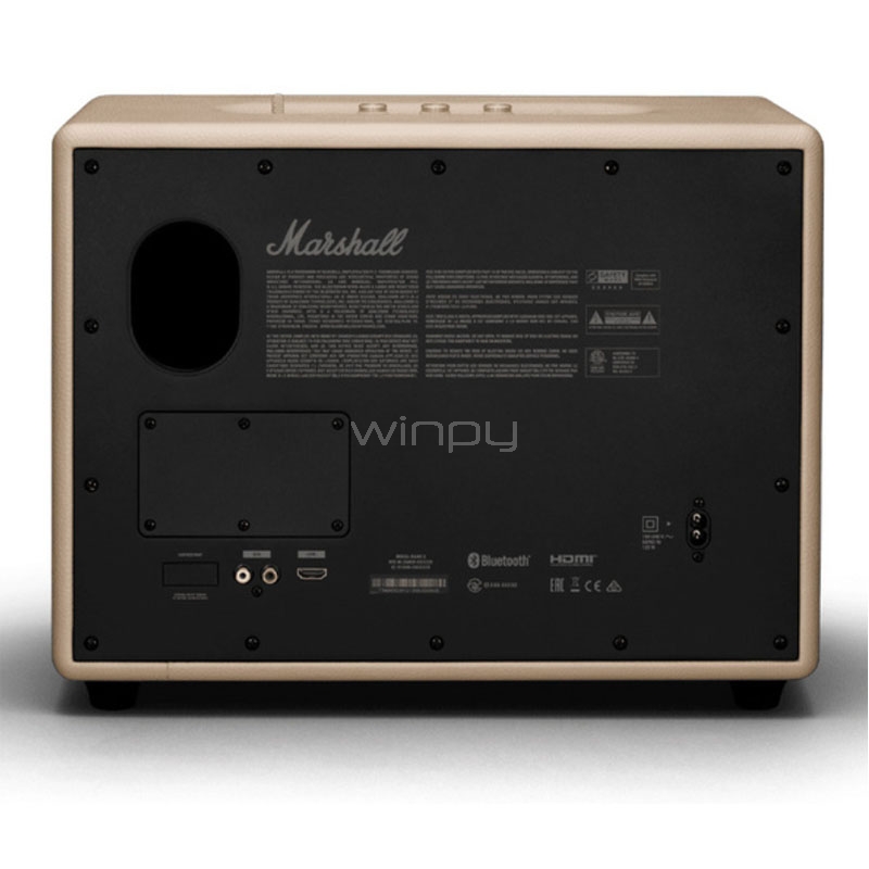 Parlante Bluetooth Marshall Woburn III (150W, Bluetooth/HDMI/RCA/3.5mm, Crema)