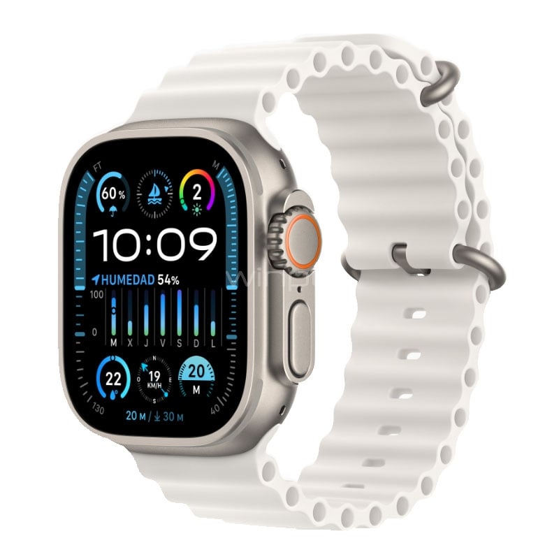 Apple Watch Ultra 2 de 49mm (OLED, GPS, Case Titanio, Correa Blanco Estelar)