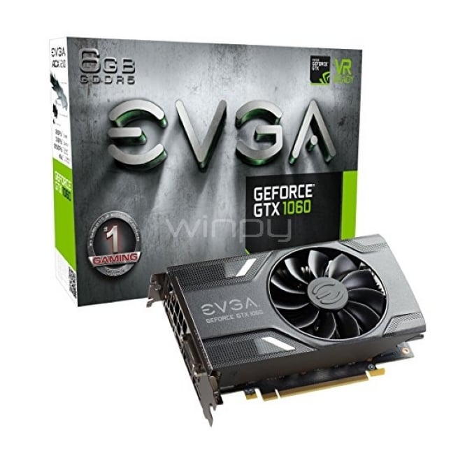 Tarjeta de Video EVGA NVIDIA GeForce GTX 1060 Gaming - 6GB GDDR5
