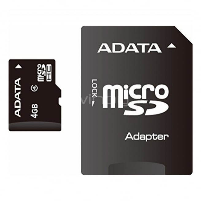 Tarjeta memoria AData 4 GB MicroSDHC Clase 4