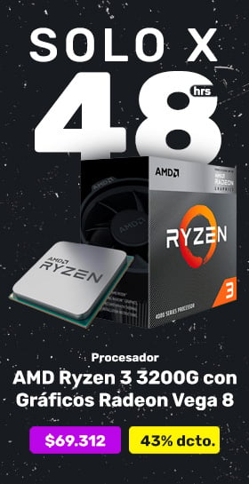 Procesador AMD Ryzen 3 3200G con Gráficos Radeon Vega 8