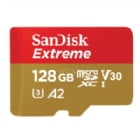 Tarjeta microSD SanDisk Extreme de 128GB (A2, UHS-I, U3, V30, Con Adaptador SD)