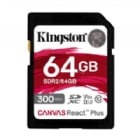 Tarjeta SD Kingston Canvas React Plus de 64GB (V90, UHS-II U3, Class10)