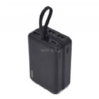 Batería Externa Wesdar S96 de 10.000 mAh (USB-A, USB-C, Negro)