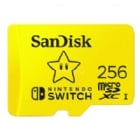 Tarjeta microSDXC SanDisk de 256GB Para Nintendo Switch (Lectura 100MB/s, Escritura 90MB/s)