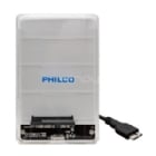 Cofre para disco duro Philco CAS40 (Formato 2.5“, SSD/HDD, USB 3.0)