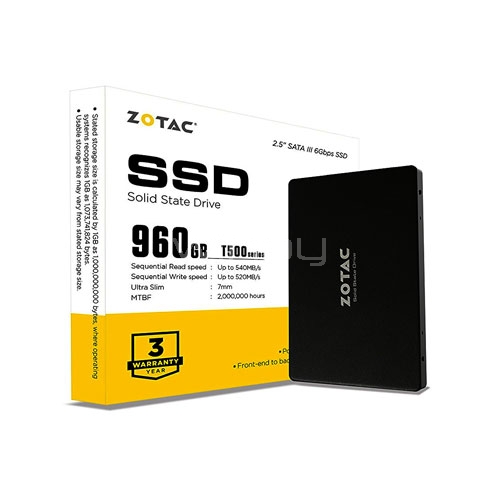 Disco Zotac Estado sólido 960GB SSD de 2,5 SATA III
