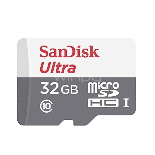 Tarjeta memoria microSD de 32 GB, ultra SDHC, Clase 10 UHS-I, SD + adaptador SD