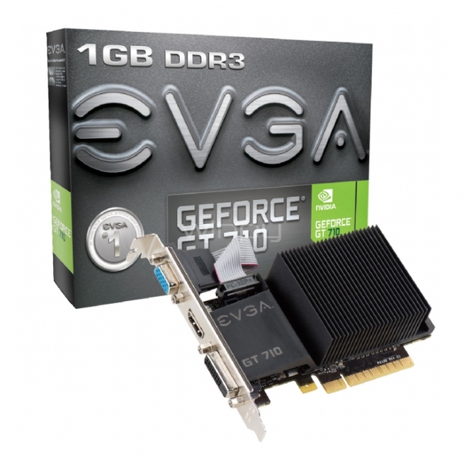 Tarjeta de vídeo EVGA GeForce GT 710 DirectX 12 64-Bit 1GB