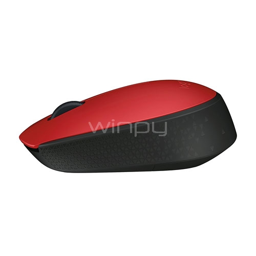 Mouse Óptico Rojo M170 Logitech inalámbrico
