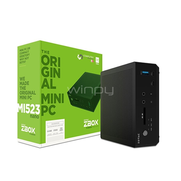 Mini PC Zotac MI523NANO-U (Intel Core i3-6100U, Sin Memoria, Sin Disco)