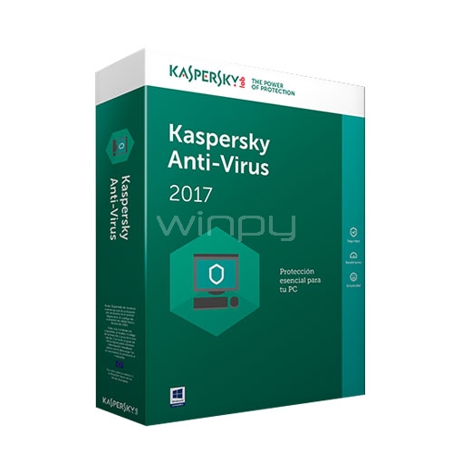 Kaspersky Anti-Virus 2017 - 1PC - KL1171DBAFS