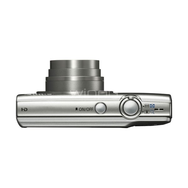 Cámara Canon PowerShot ELPH 180 (plata) sensor CCD 20 MP y zoom óptico 8x