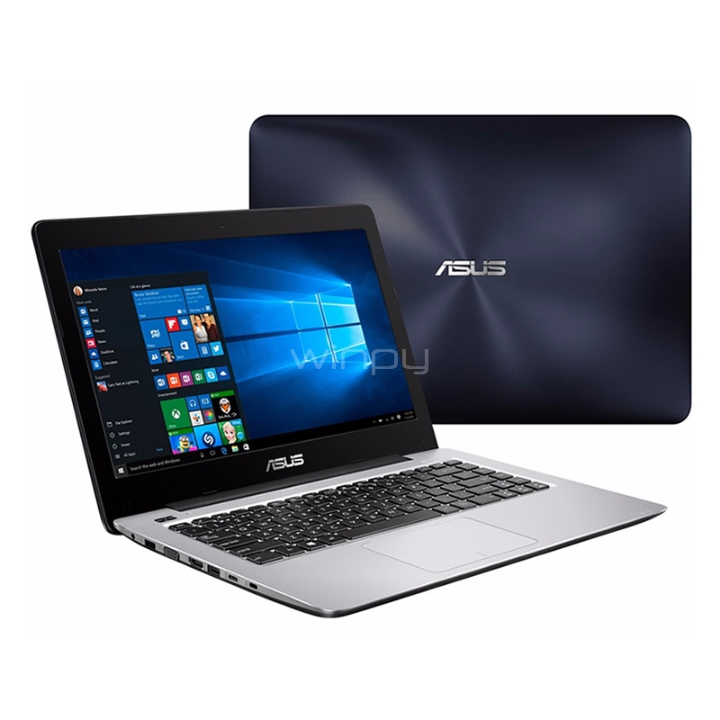 Notebook Asus Vivobook X456UR-GA154T (i7-7500U, GeForce 930MX, 8GB DDR4, 1TB HDD, Pantalla 14, W10)