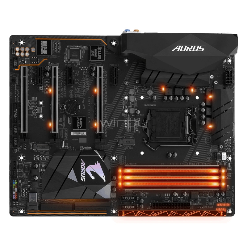 Placa Madre GigaByte Aorus Z270X Gaming K5 (LGA1151, DDR4 2133-3866, SLI-CrossFire, M2, RGB, ATX)